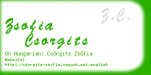 zsofia csorgits business card