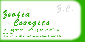 zsofia csorgits business card